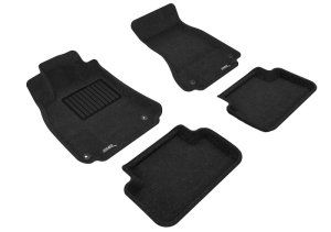 Audi A4 Floor Mats - 3D MAXpider - Elegant Series - Black - `09-`16